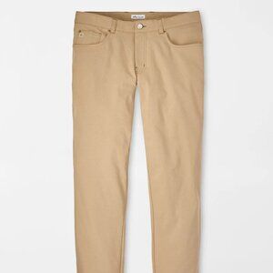 Peter Millar 30x34 Crown Sport Eb66 Performance Five Pocket Pants Warm Beige NWT